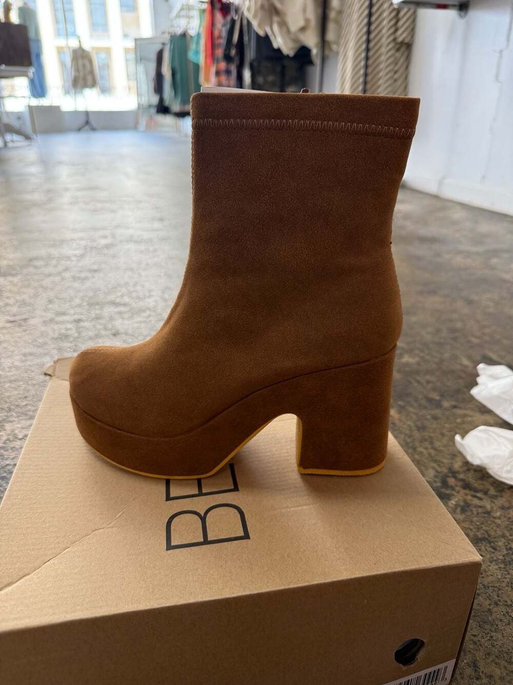 Beach by Matisse Dalton Cognac Platform Ankle Boots